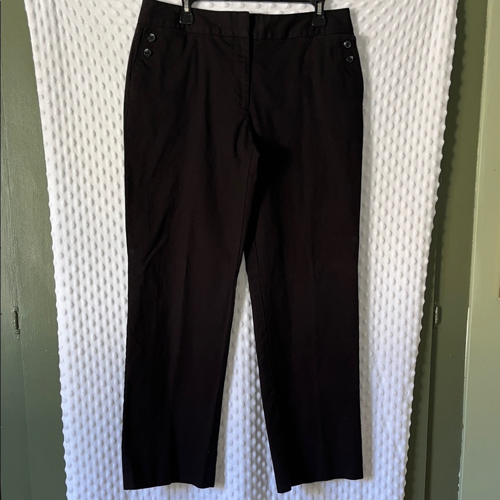 Liz Claiborne Women's Black 98% Cotton  Dress Pants